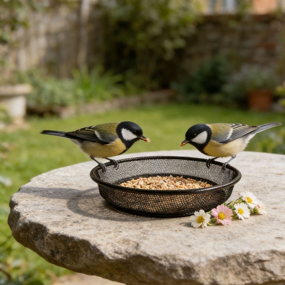 Metal Wild Bird Feeder Tray 6.98 Inch image 5
