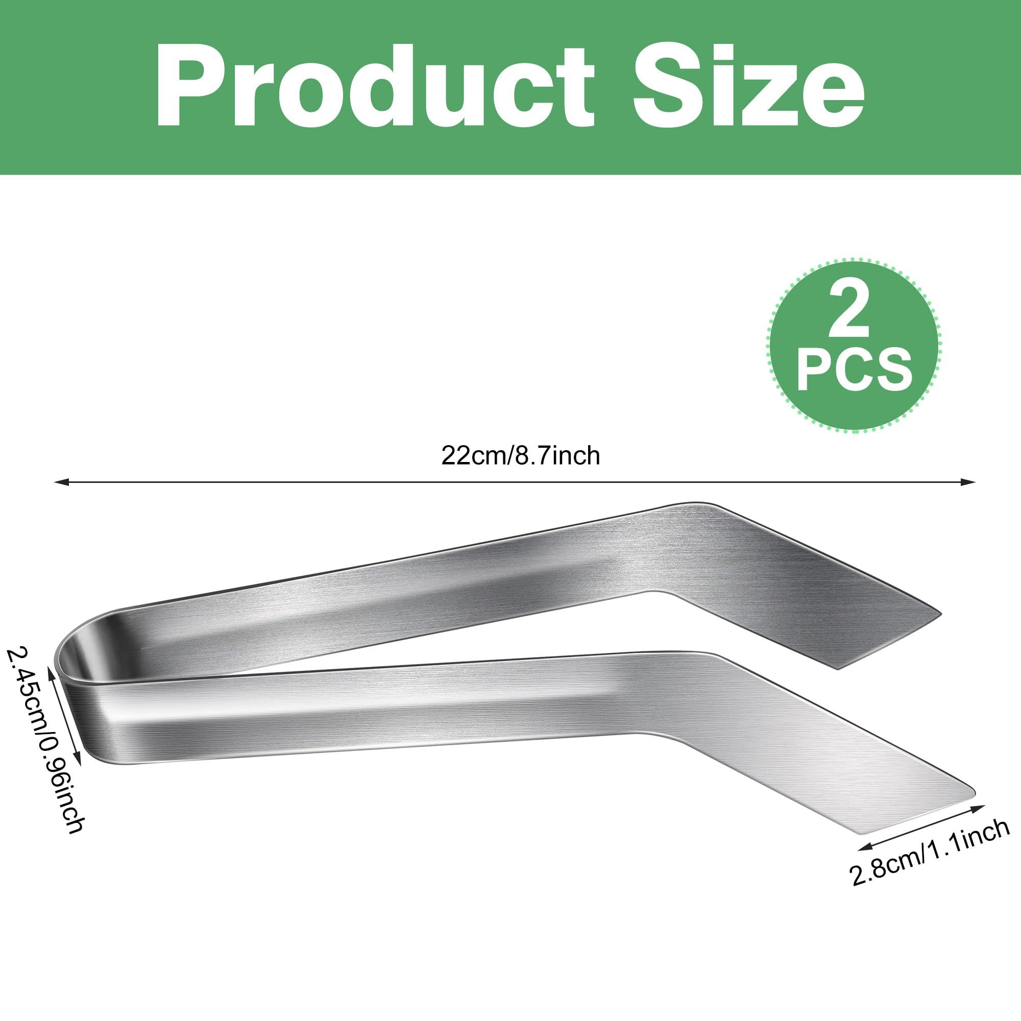 2 Pcs Seedling Transplant Tongs- 8.7 Inch Stainless Steel Gardening Plants Transplant… image 2