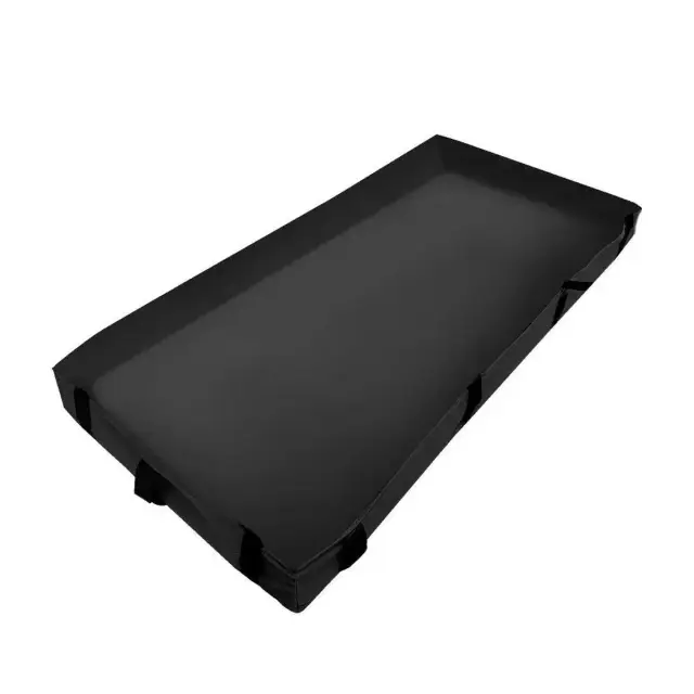 Waterproof Small Pet Crate Sump Cover Dirt Resistant Mat Easy to Clean Protector - Black