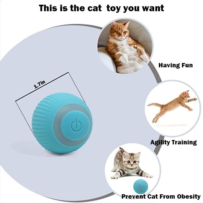 Pet's Cat Toy Ball Cat Toy, Green image 3