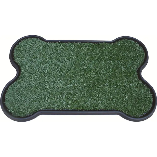 YES4PETS Dog Puppy Toilet Grass Potty Training Mat Loo Pad Bone Shape Indoor