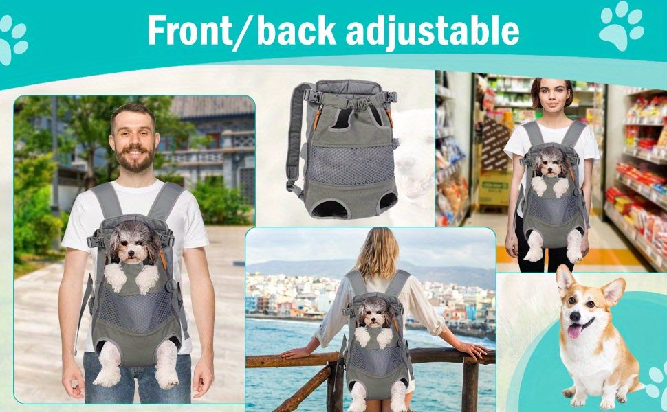 Gray Black outdoor pet backpack image 5