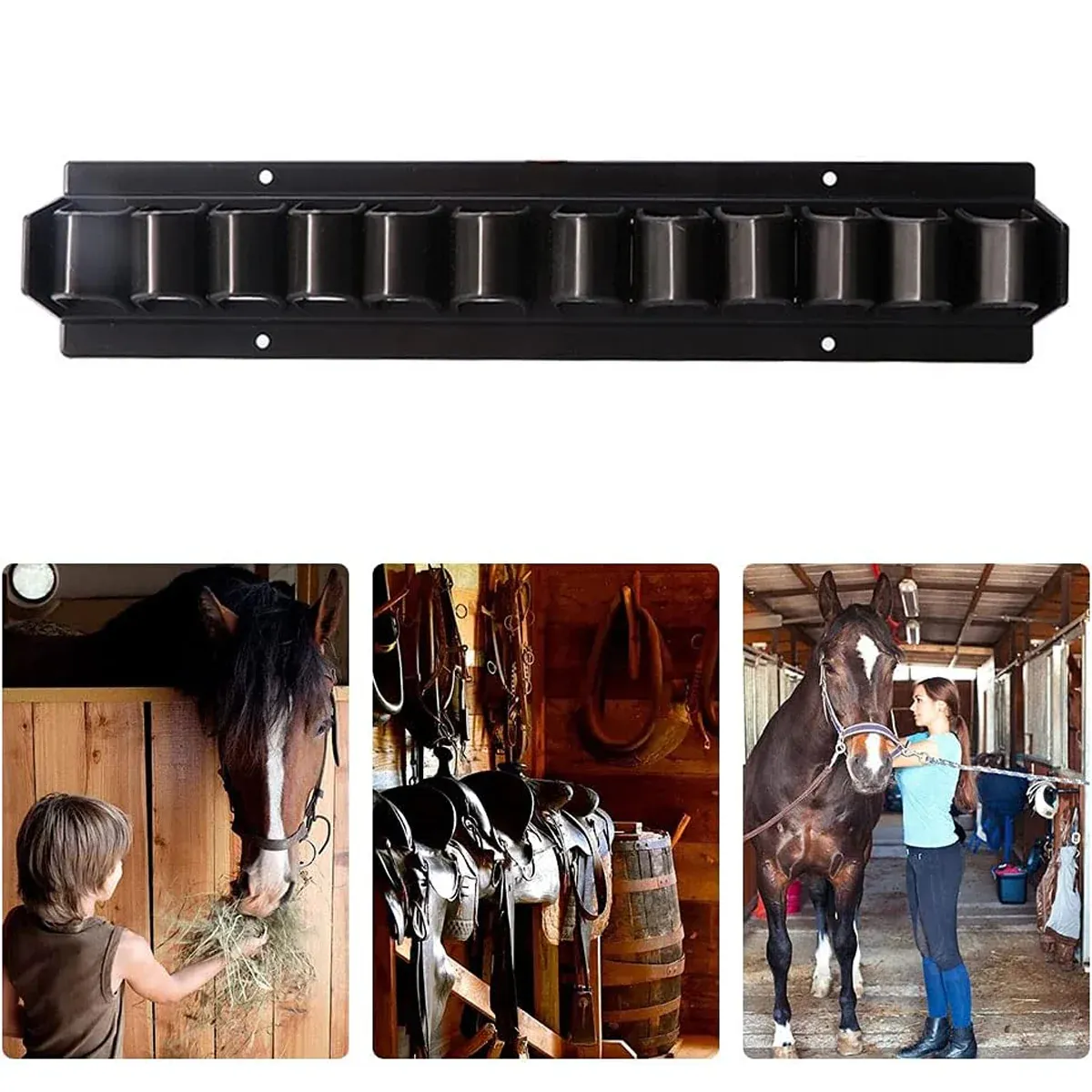 Long Whip Tool Storage Rack Horse Gear and Whip Rack Wall Mount Organizer image 10