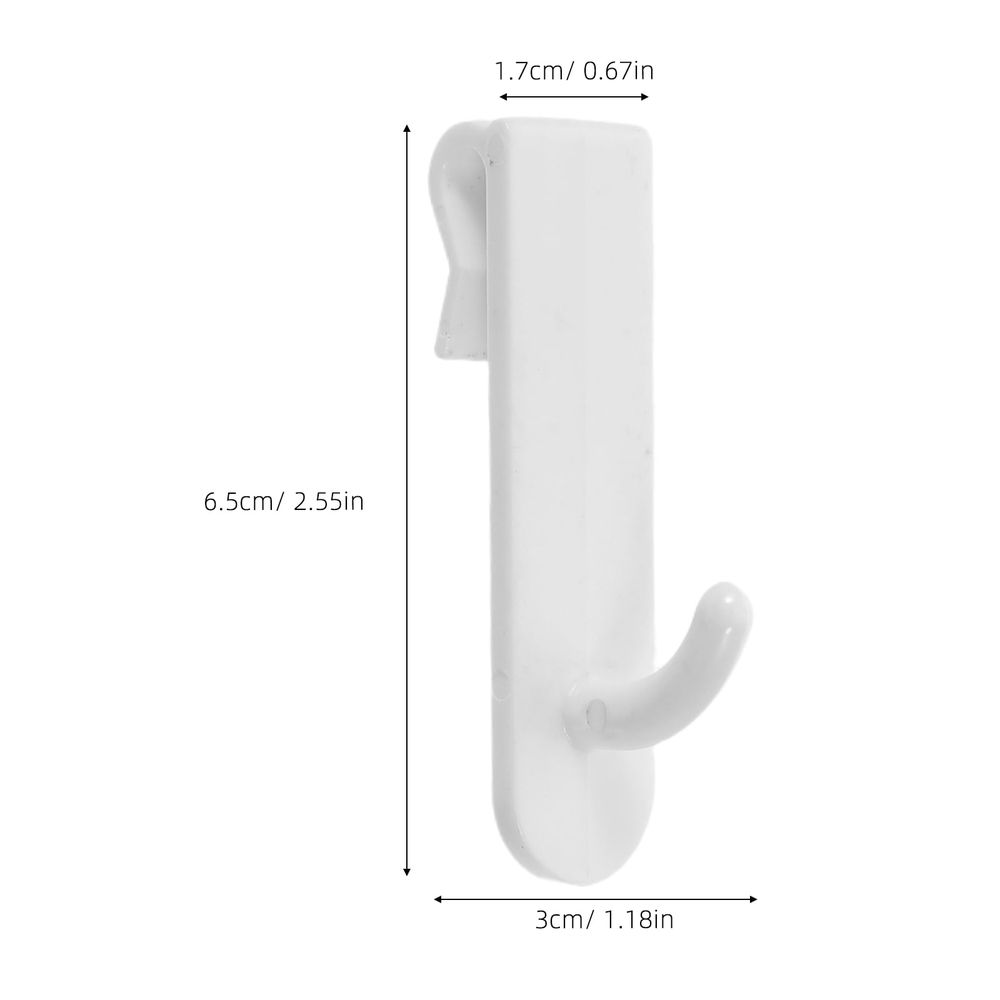 35Pcs Wire Grid Wall Accessories White for Kitchen Utensils and Display Hooks image 2