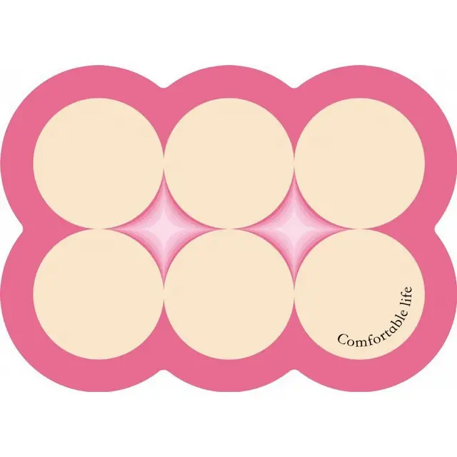 Style 4 Pink And Beige Absorbent Diatomaceous Earth Pet Feeding Mat…, 50 × 80cm