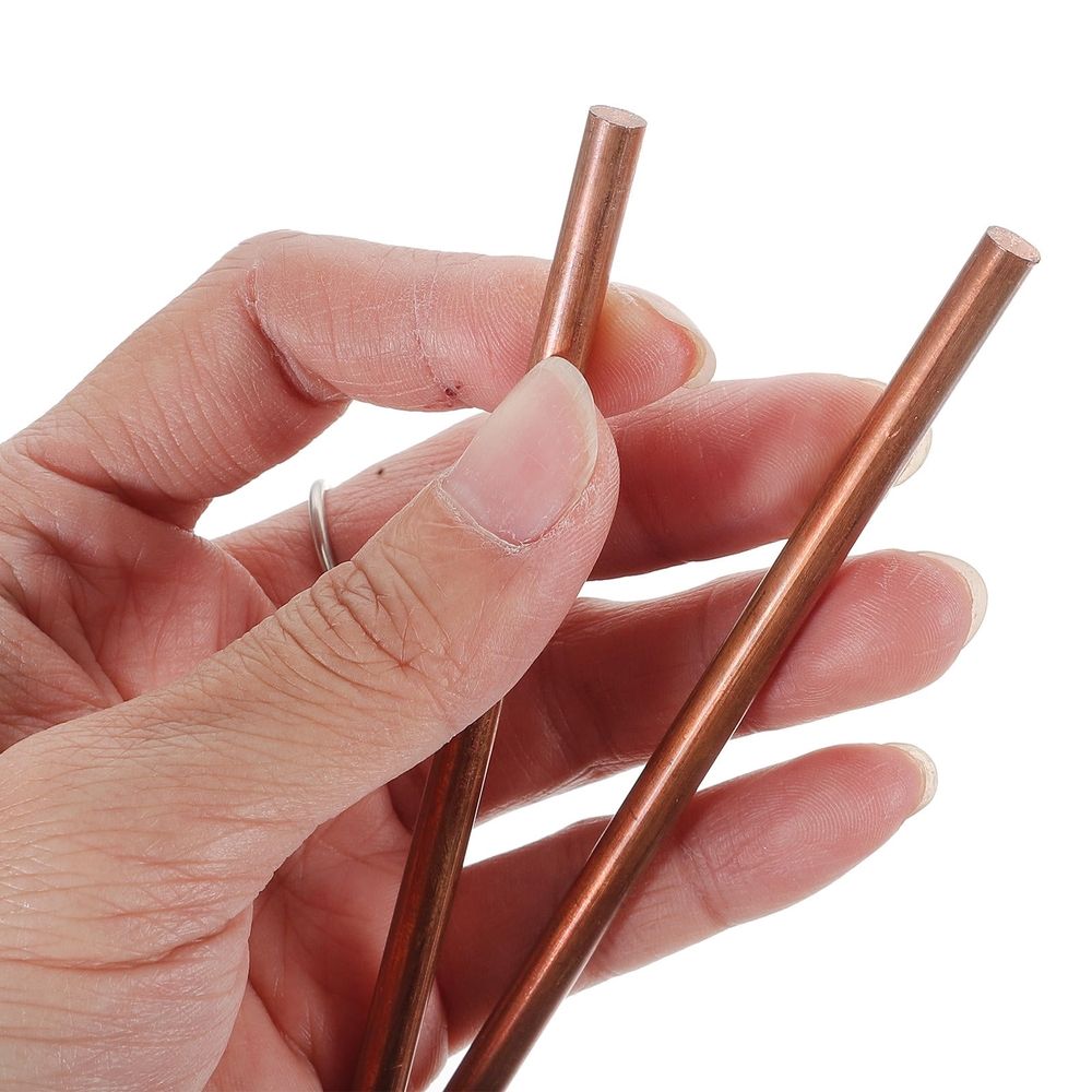Copper Round Rod with Rose image 3