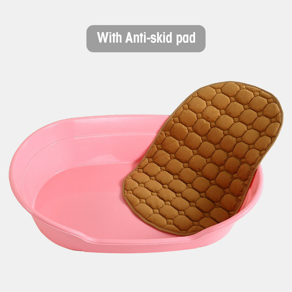 YES4PETS Pet Bed Small Plastic Dog Bedding Sleeping Resting Washable Basket Pink image 7