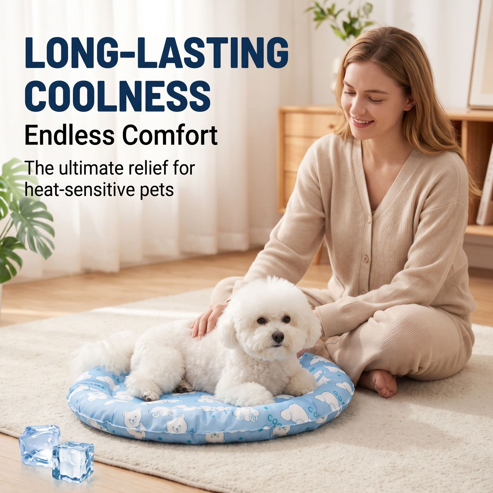Summer Cooling Pet Bed for Cats and Dogs – Portable Pet Sleeping Pad for Home image 8