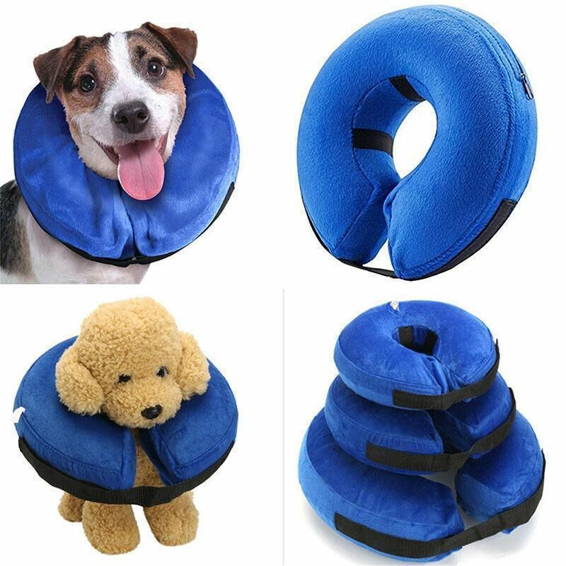 Grey Pet Dog Inflatable Soft Healing Collar Cone Wound Medical Cat Protective Jackets… image 7