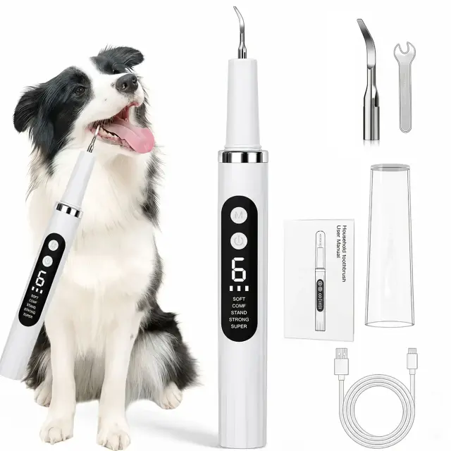 Pet Electric Ultrasonic Tooth Cleaner – USB Rechargeable