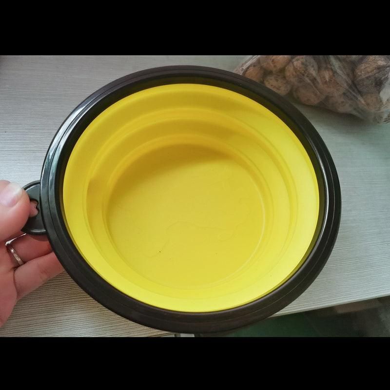 Collapsible Silicone Pet Bowl for Cat Dog Portable Food and Water Feeder - Purple image 9