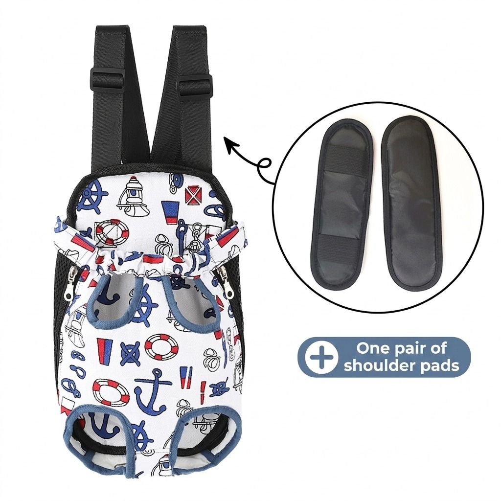 Portable Pet Front Chest Backpack for Small Dogs and Cats – Hands-Free…, XL/Small image 11