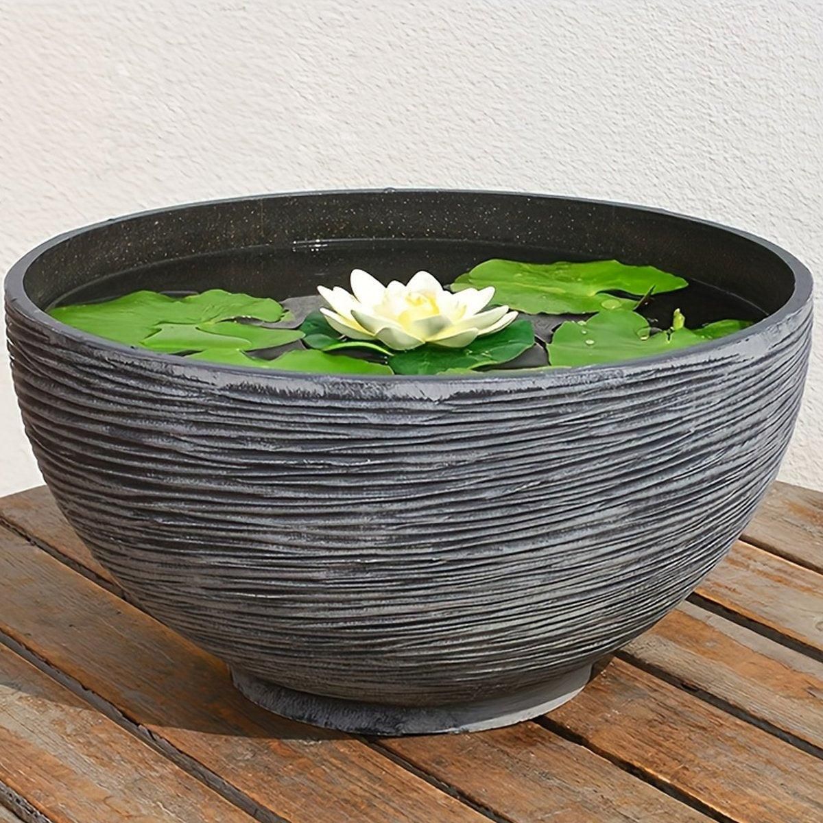 Ancient Fish Tank Lotus Flower Pot Water Lily Bowl Garden Decorative Planter image 8