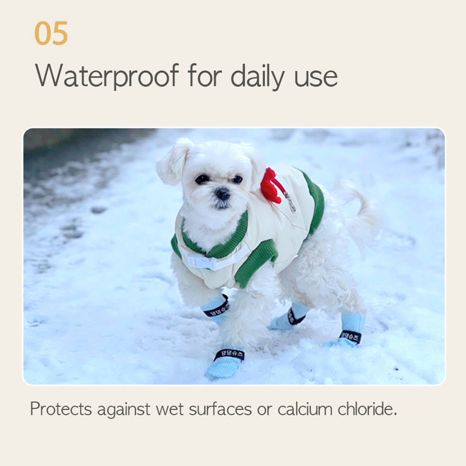 28pc X Dog Shoes Waterproof Disposable Boots Anti-Slip Pet Socks M VIOLET image 9