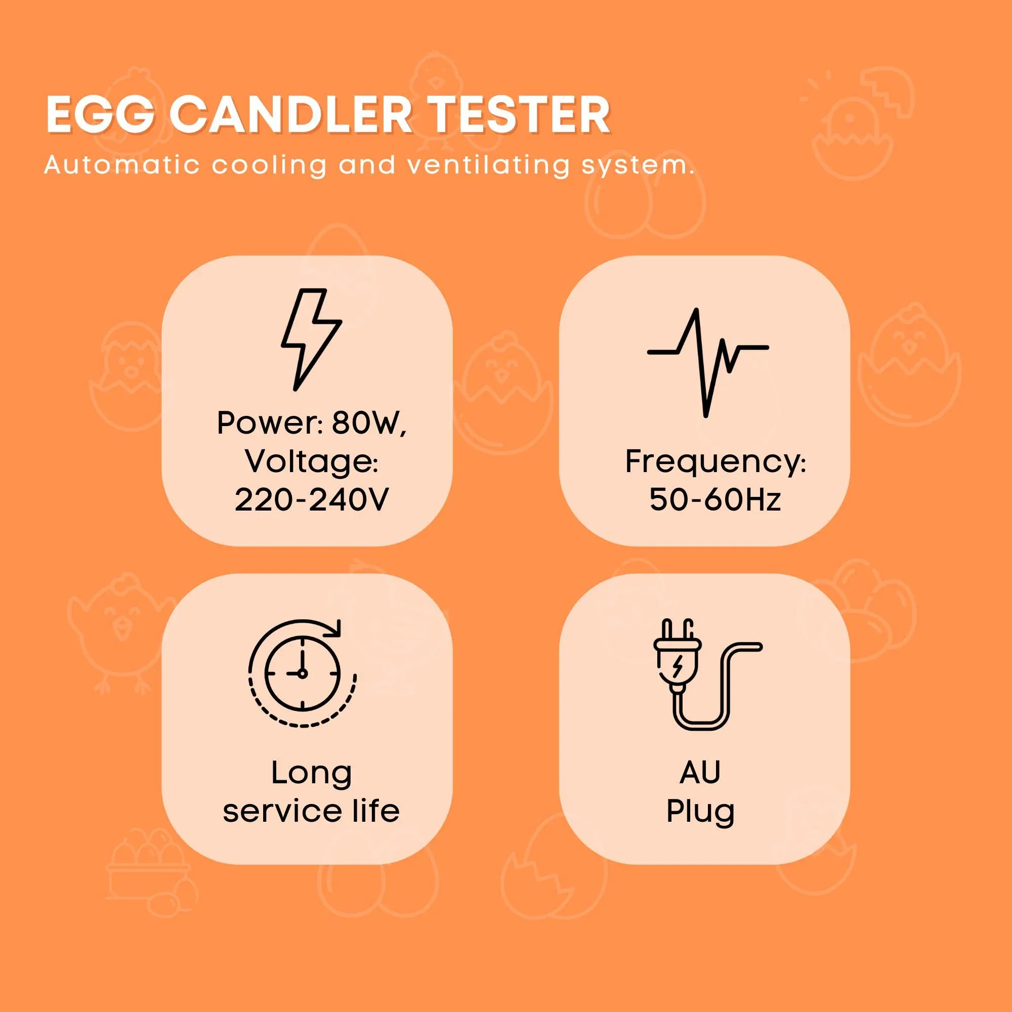 Rooster Farms Electric 24 Egg Incubator + Accessories for Chicken Quail Duck image 8