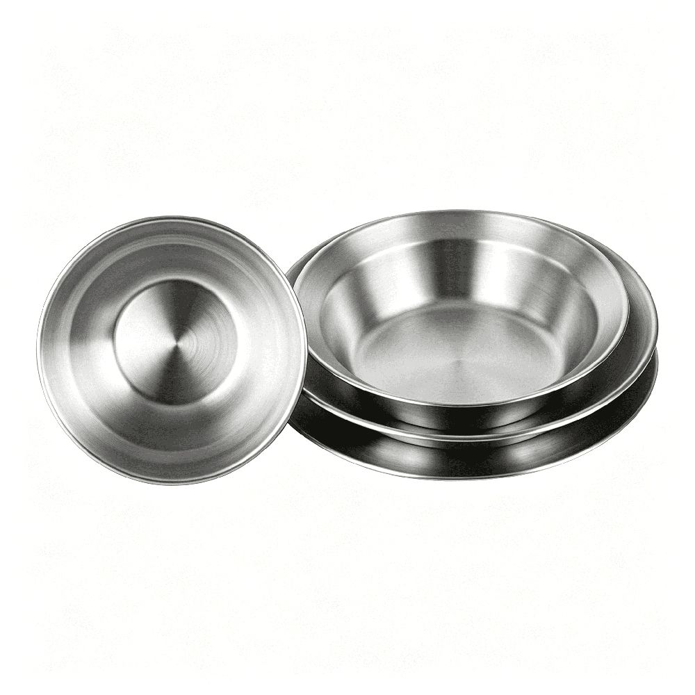 Stainless Steel Outdoor Dinnerware Set of 4 image 3