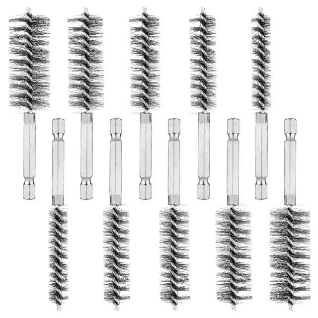 10 Pieces of Wire Brush Drilling Cleaning Brush Set, 10 Piece