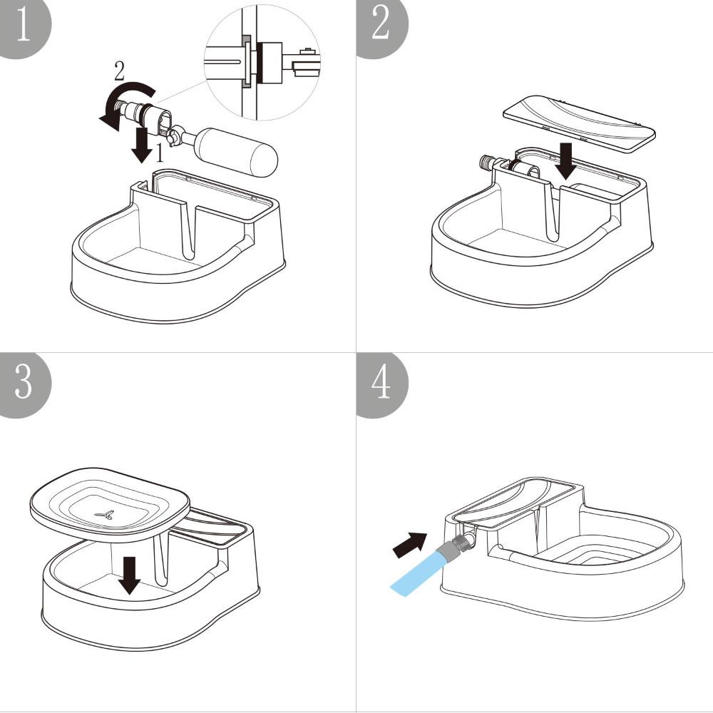 Auto Filling Dog Drinking Water Fountain - Outdoor Automatic Pet Drinking Bowl image 5