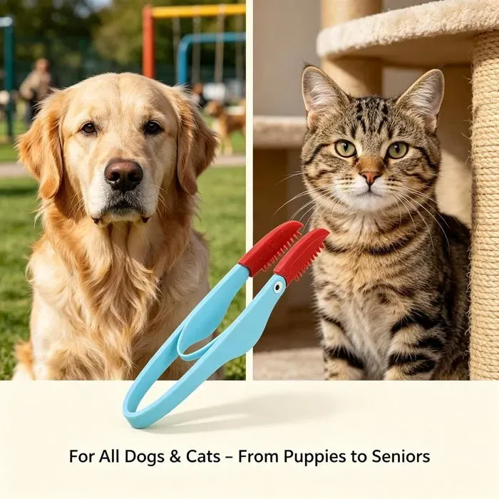 Soft Tear Removing Brush for Dogs and Cats, Eye Cleaning Comb image 6
