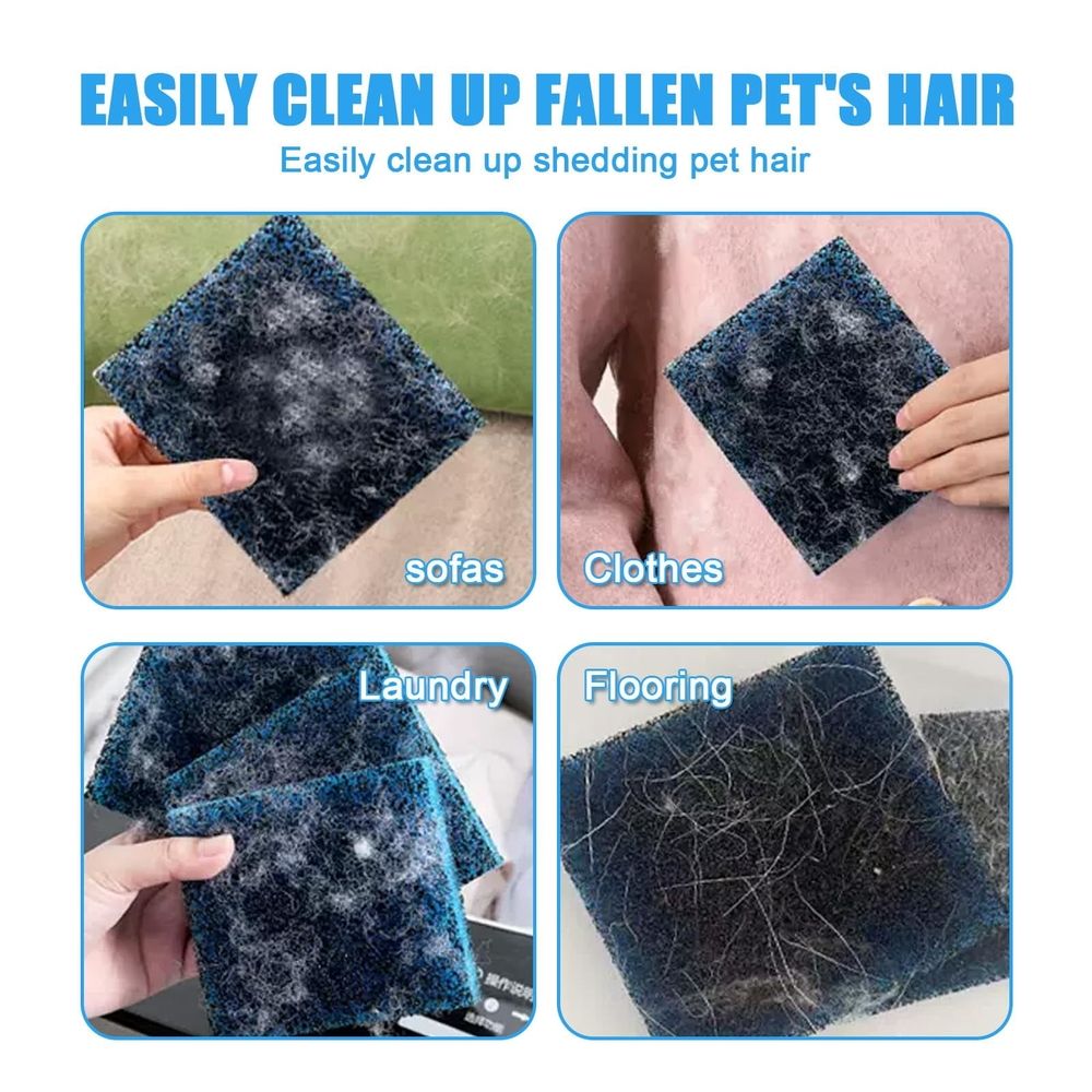 6 Pcs Pet Hair Remover for Laundry, Blue/Black, 6 Piece image 3