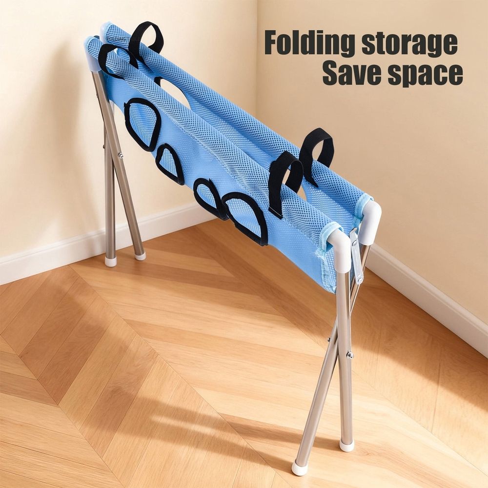 Grooming Pet Bath Stand Mesh Bathing Station, Blue image 3