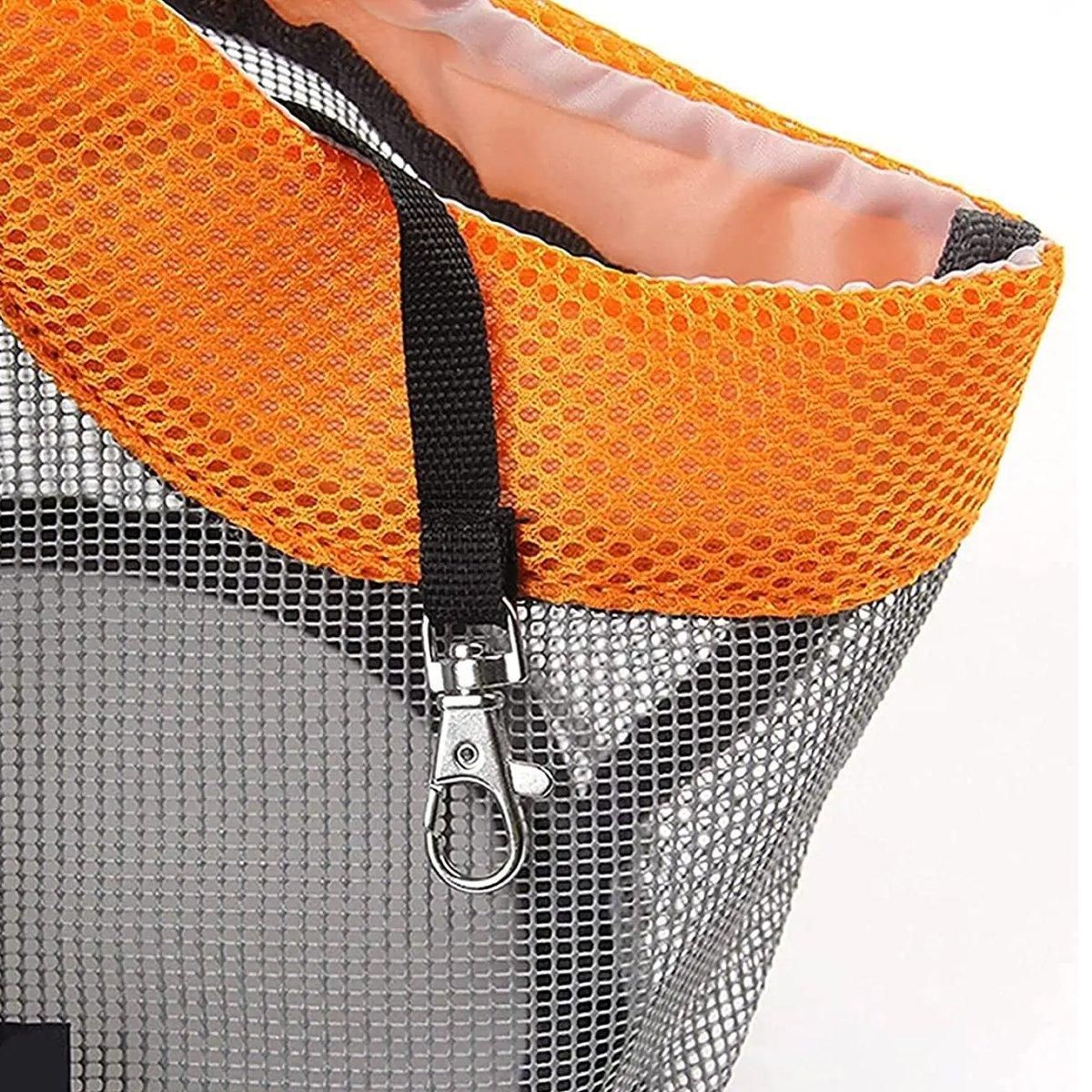 Mesh Dogs Carrying Bag Large Capacity Breathable Outdoor Travel Pet Carrier Bag image 8