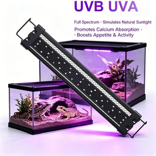 40cm Adjustable Reptile 5.0UVA UVB Lamps LED Light for Reptile Tanks Pet Lighting System image 4